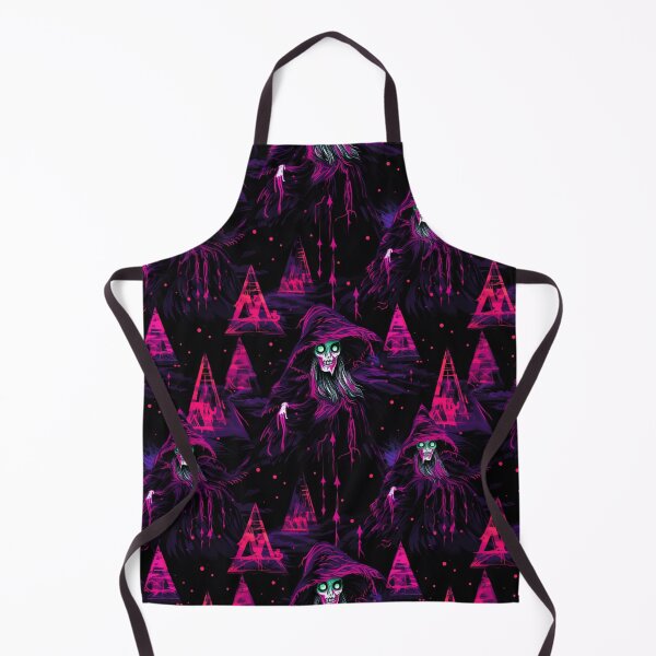 Item preview, Witches - synthwave cyberpunk pattern designed and sold by GlitchGrotesque.