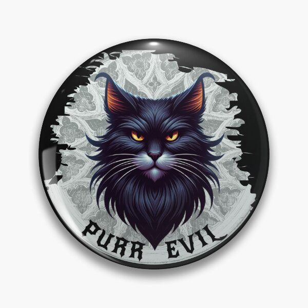 Artikelvorschau, Purr Evil - Schwarze Katze entworfen und verkauft von SeledineArt.