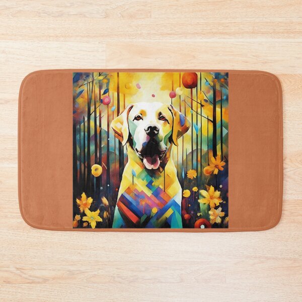 Item preview, A Labrador retriever dog among fantastic colors. designed and sold by Natalia-Vlad.