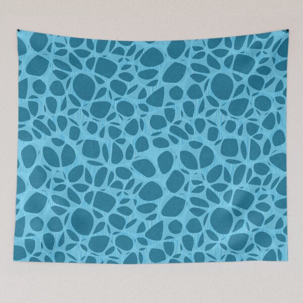 Item preview, Organic Lattice in Vivid Blue designed and sold by Squilla Design Studio.