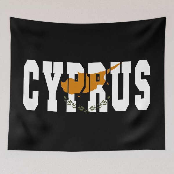 Item preview, Cyprus Country Flag Typography designed and sold by TravelWish.