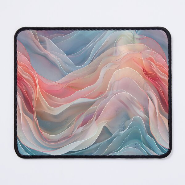 Item preview, Harmony in Chaos: Abstract Pastel Waves designed and sold by meowjourney.