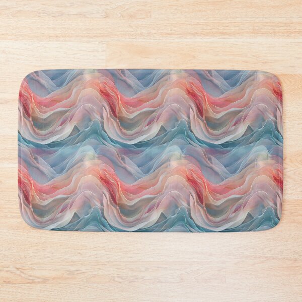 Item preview, Harmony in Chaos: Abstract Pastel Waves designed and sold by meowjourney.