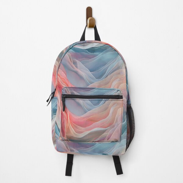 Item preview, Harmony in Chaos: Abstract Pastel Waves designed and sold by meowjourney.