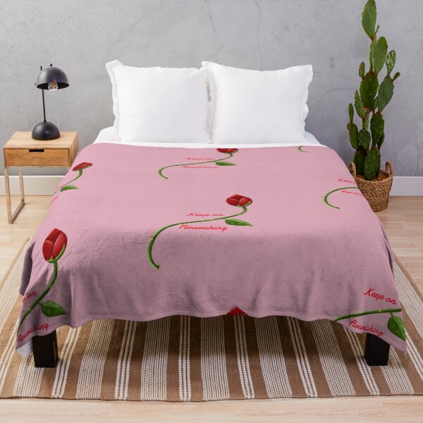 Item preview, Illustrated design with a flower - Keep on flourishing designed and sold by SweetLimeShop.