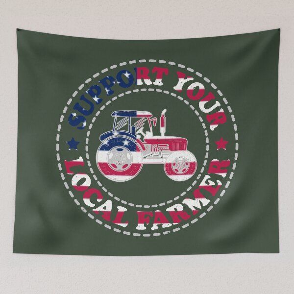 Item preview, Support Your Local Farmers, USA, Washington, America designed and sold by Cerulean-Shop.