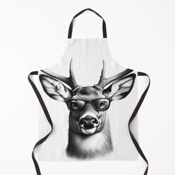 Item preview, Deer with Glasses | Wildlife Humor | Animals designed and sold by Art-Babble.