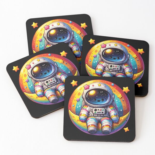 Item preview, mini astronaut sits on the moon designed and sold by Inspire-DuDe.