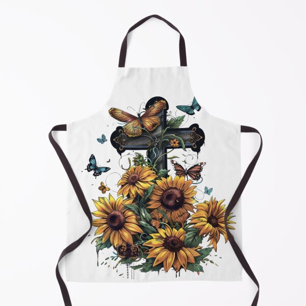 Item preview, Cross Sunflowers Butterflies Christian Choose joy designed and sold by ArtFromBeyond.