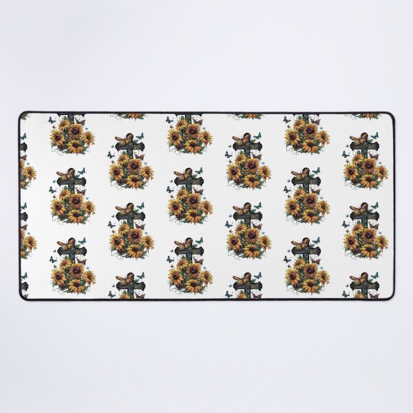 Item preview, Cross Sunflowers Butterflies Christian Choose joy designed and sold by ArtFromBeyond.