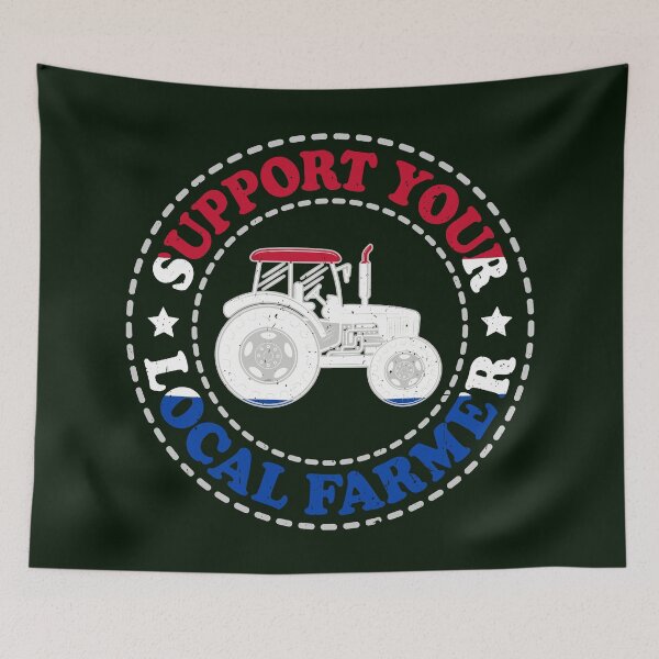 Item preview, Support Your Local Farmer, NL, Amsterdam, Netherlands designed and sold by Cerulean-Shop.