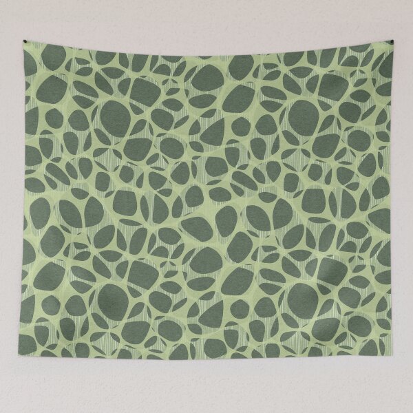 Item preview, Organic Lattice in Green designed and sold by Squilla Design Studio.