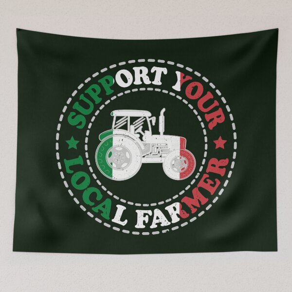 Item preview, Support Your Local Farmers, IT, Roma, Italy version designed and sold by Cerulean-Shop.
