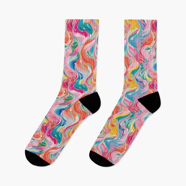 Item preview, Symphony of Abstract Waves: Pink Dreams designed and sold by meowjourney.