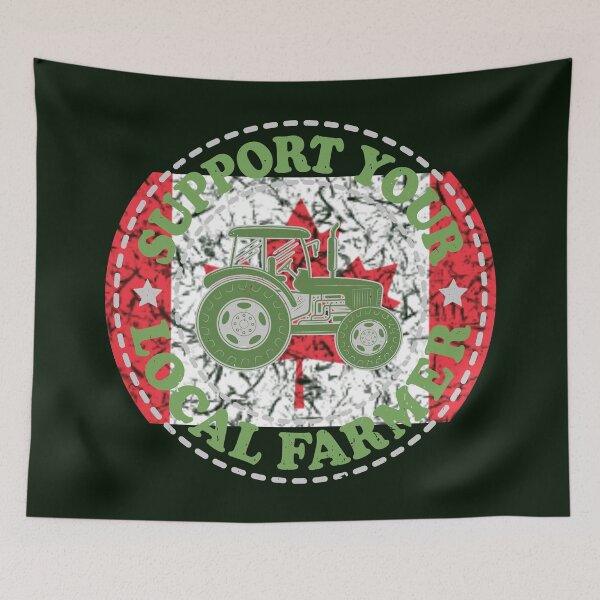 Item preview, Support Your Local Farmer, CA, Ottawa, Canada designed and sold by Cerulean-Shop.