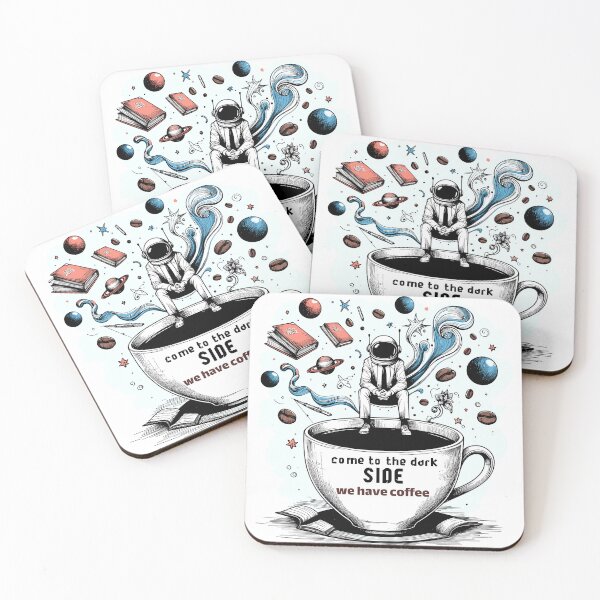 Item preview, come to the dark side, we have coffee-Coffee-Cosmic Coffee Break Astronaut-Caffeine Adventure designed and sold by toobel.