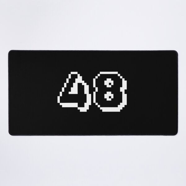 Item preview, 48, forty-eight, white, retro video game, 1 up! designed and sold by Numbers-Art.