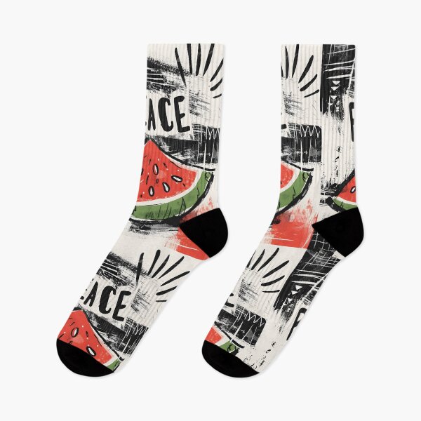 Item preview, Harmony in Abstract Elegance Hues: Watermelon Bold Peace Text Fusion- الحرية السلام الامل designed and sold by FUNqoosh.