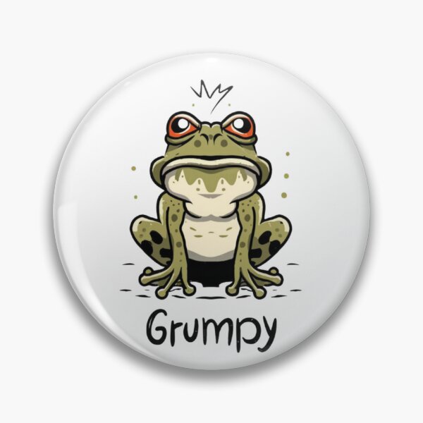 Item preview, Grumpy frog designed and sold by Echo Aesthetics.