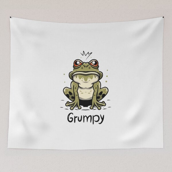 Item preview, Grumpy frog designed and sold by Echo Aesthetics.