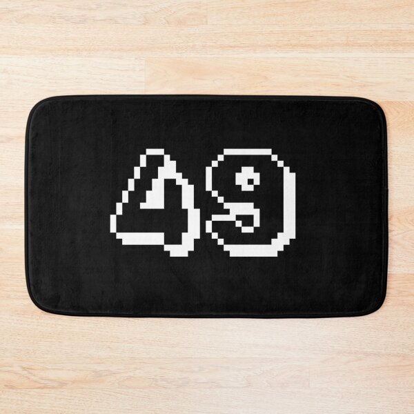 Item preview, 49, forty-nine, white, retro video game, 1 up! designed and sold by Numbers-Art.