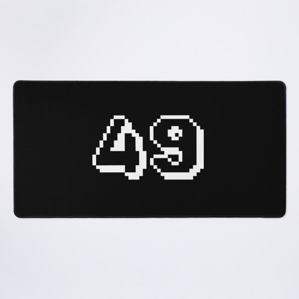 Item preview, 49, forty-nine, white, retro video game, 1 up! designed and sold by Numbers-Art.