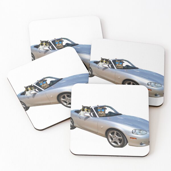 Item preview, Cats are chilling in Mazda designed and sold by Korona Biker Art.