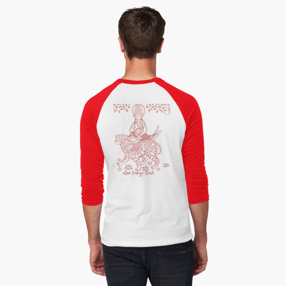 Item preview, Baseball ¾ Sleeve T-Shirt designed and sold by AbhiDurgaDevi.