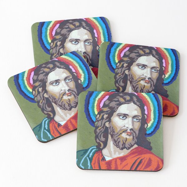 Item preview, Rainbow Jesus designed and sold by artbybutterfly.