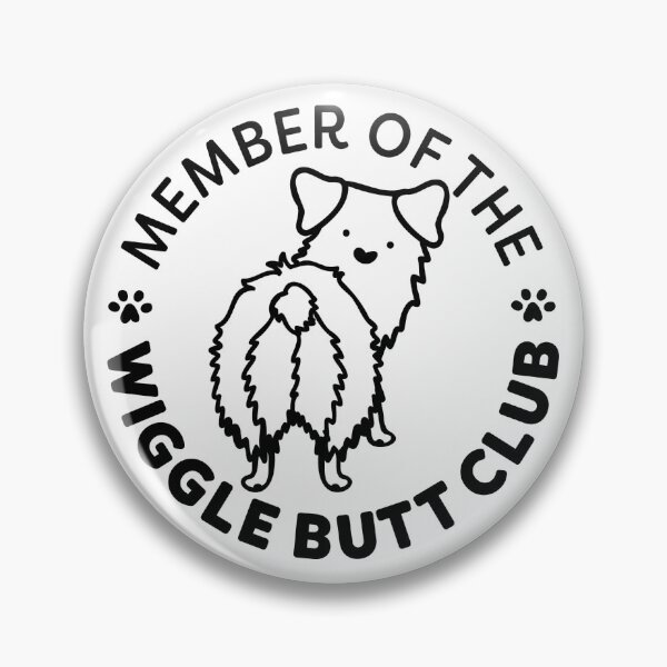 Item preview, Wiggle Butt Club Sticker Design designed and sold by PurdyThings.