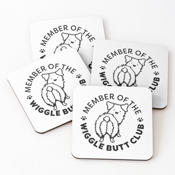 Item preview, Wiggle Butt Club Sticker Design designed and sold by PurdyThings.