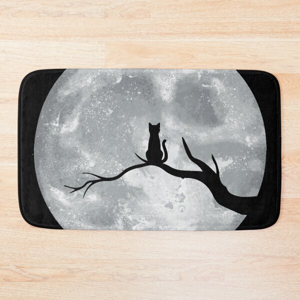 Item preview, Guardian of the Night: Feline Charm Under the Moon designed and sold by Wizoft.
