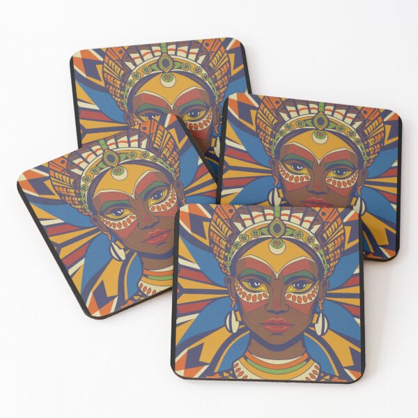 Item preview,   African woman ethnic cartoon  animation designed and sold by VibeStyleShop.