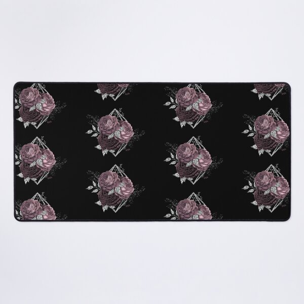 Item preview, Manifest Abundance Mauve Roses and Silver Sparkle 888 - on Black designed and sold by Alaska Magick.
