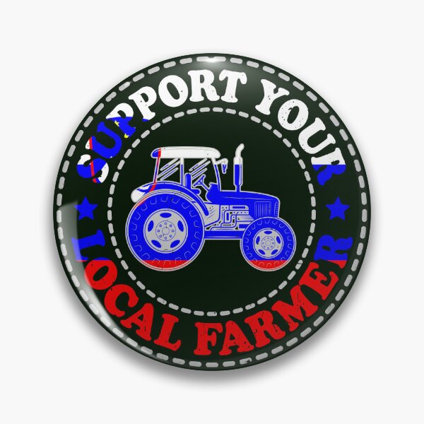 Item preview, Support Your Local Farmers, SI, Slovenia, Ljubljana, Tractor designed and sold by Cerulean-Shop.