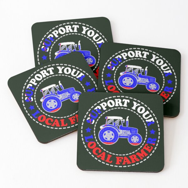 Item preview, Support Your Local Farmers, SI, Slovenia, Ljubljana, Tractor designed and sold by Cerulean-Shop.