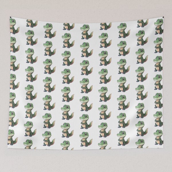 Item preview, American Alligator Kawaii US Animal Inspired Art and Stickers designed and sold by CDC40.
