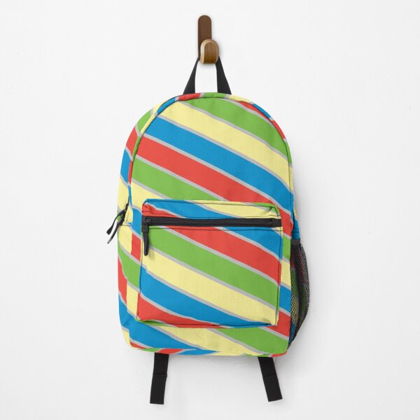 Item preview, Multicolor Bright Diagonal Thick Stripe Lines Boundless Decor designed and sold by Alchemy-A-La-G.