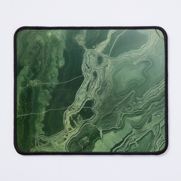 Item preview, Abstract Art Malachit Stone Slab Olive Green Beige designed and sold by fluffstuffgifts.
