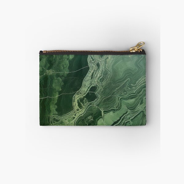 Item preview, Abstract Art Malachit Stone Slab Olive Green Beige designed and sold by fluffstuffgifts.