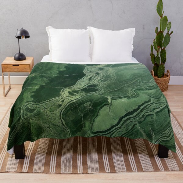 Item preview, Abstract Art Malachit Stone Slab Olive Green Beige designed and sold by fluffstuffgifts.