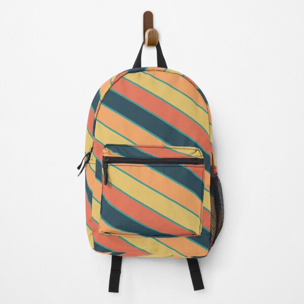 Item preview, Multicolor Bright Diagonal Thick Stripe Lines Boundless Decor designed and sold by Alchemy-A-La-G.