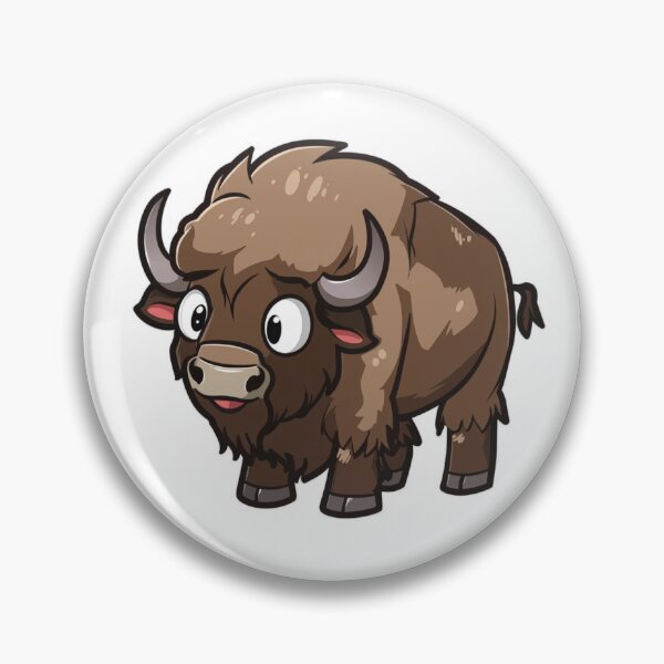 Item preview, American Bison Kawaii US Animal Inspired Art and Stickers designed and sold by CDC40.