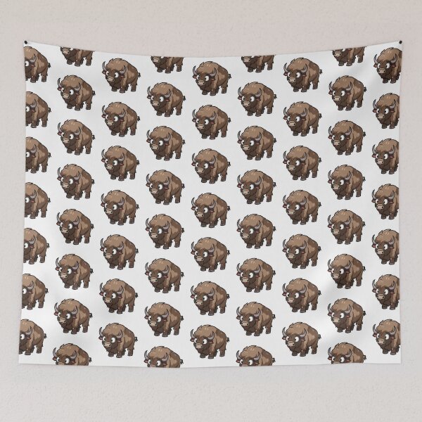 Item preview, American Bison Kawaii US Animal Inspired Art and Stickers designed and sold by CDC40.