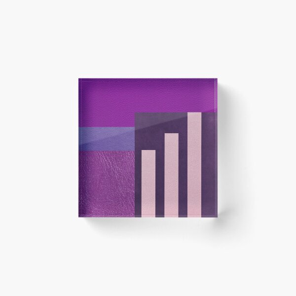 Item preview, ART leather collage in purple designed and sold by NinaFlorence.