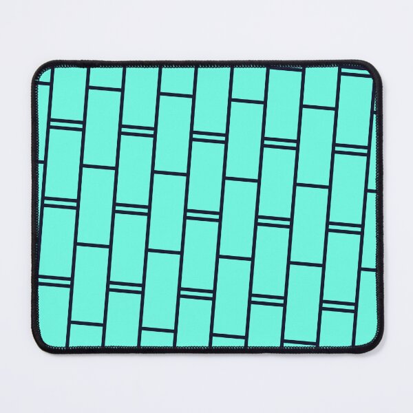 Item preview, Teal & Black Brick Wall Repeating Continuous Limitless Seams designed and sold by Alchemy-A-La-G.