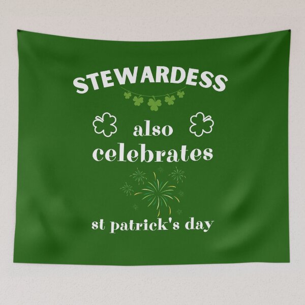 Artikelvorschau, Stewardess feiert auch den St. Patrick's Day entworfen und verkauft von BababuuuPrint.