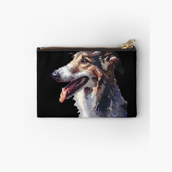 Aperçu de l'œuvre Pixel Portrait Borzoi créée et vendue par CUTEDOGGIEZ.