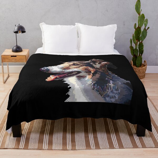 Item preview, Pixel Portrait Borzoi designed and sold by CUTEDOGGIEZ.