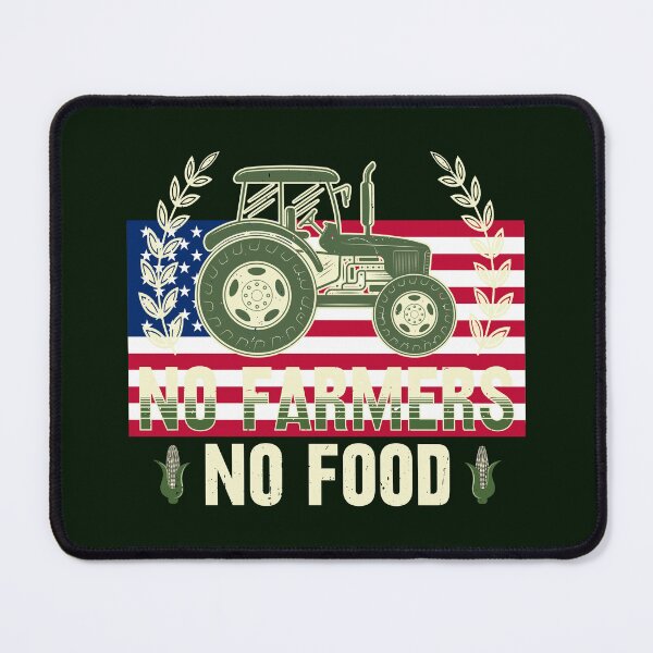 Item preview, No Farmers No Food, Corn, Grain, Tractor, USA, America designed and sold by Cerulean-Shop.